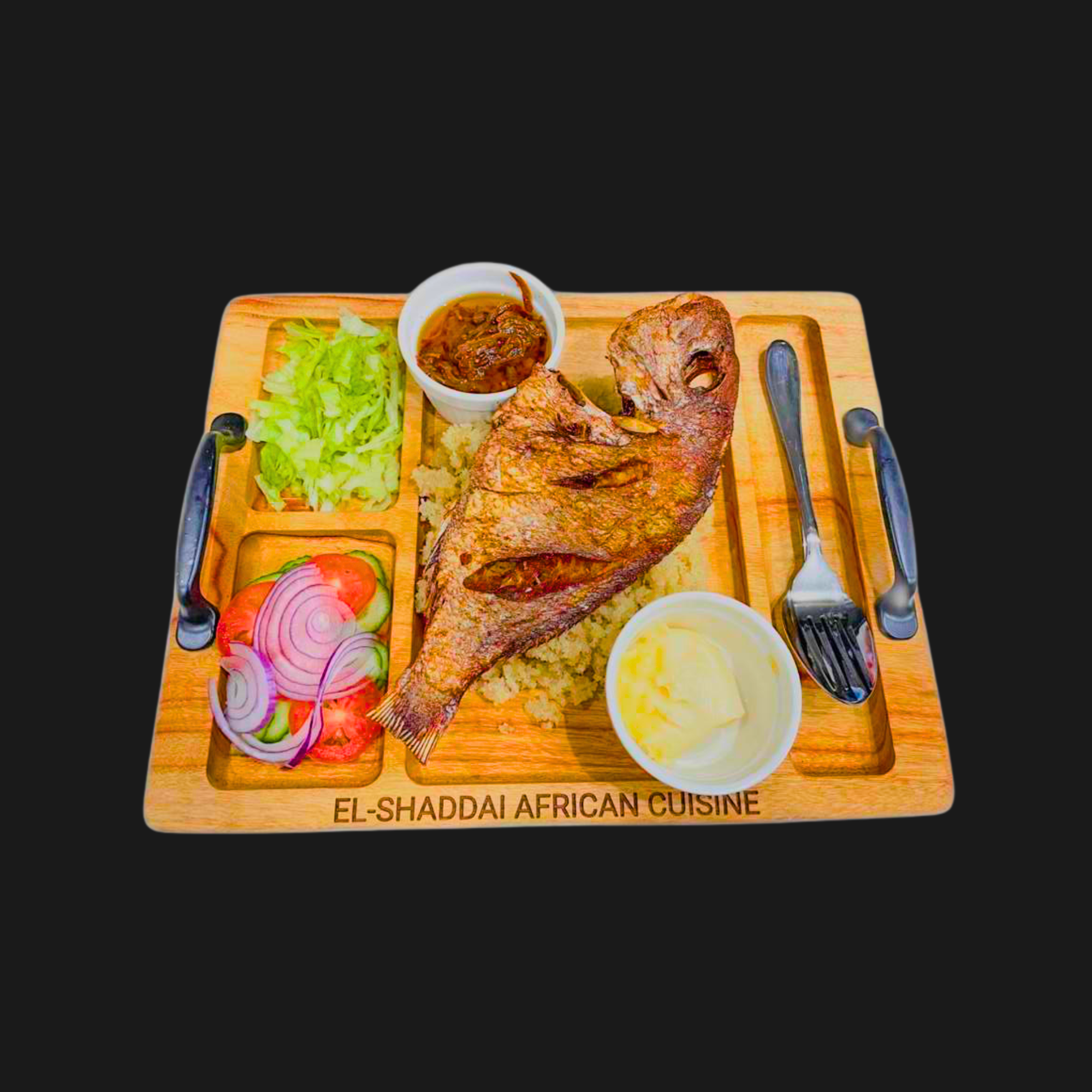 Attiéké & Grilled Snapper