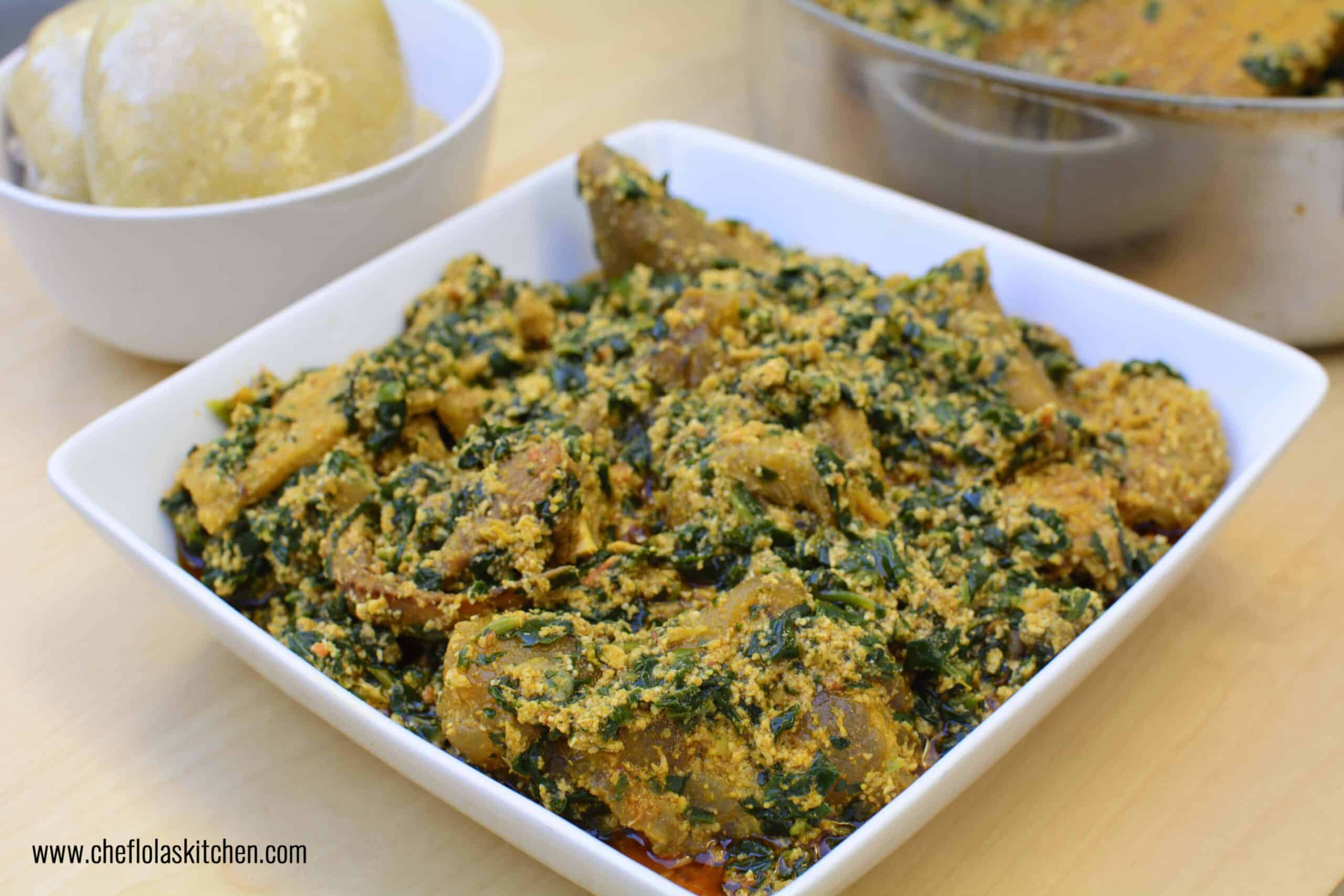 Egusi with Greens
